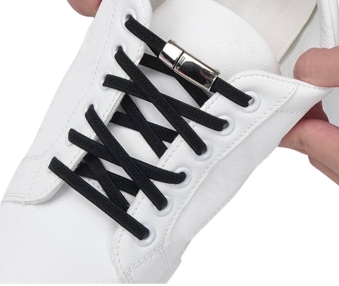 SHOELACES Ελαστικά Κορδόνια Μαύρα